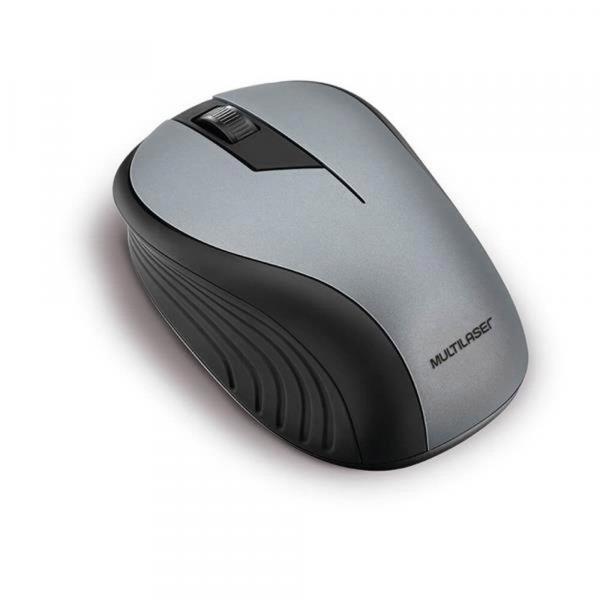 Mouse Sem Fio 2.4 GHz Grafite USB MO213 Multilaser