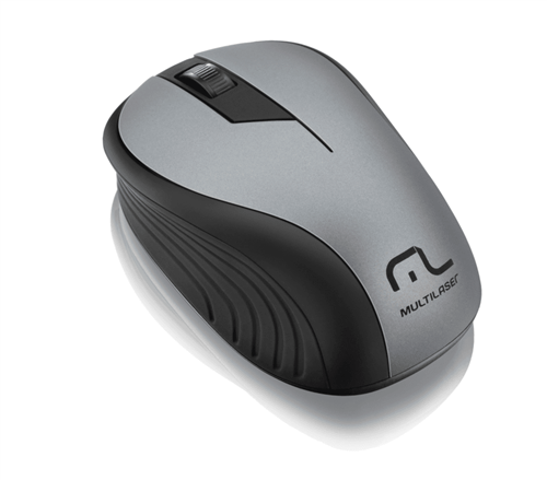 Mouse Sem Fio 2.4Ghz 1200Dpi Preto/grafite Multilaser - Mo21
