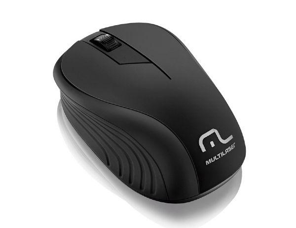 Mouse Sem Fio 2.4Ghz Preto Multilaser - MO212 - Multilaser