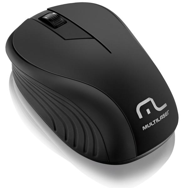 Mouse Sem Fio 2.4GHZ USB 1200DPI Preto MO212 - Multilaser