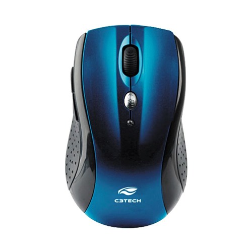 Mouse Sem Fio C3 Tech Rcnano M-W012bl Azul