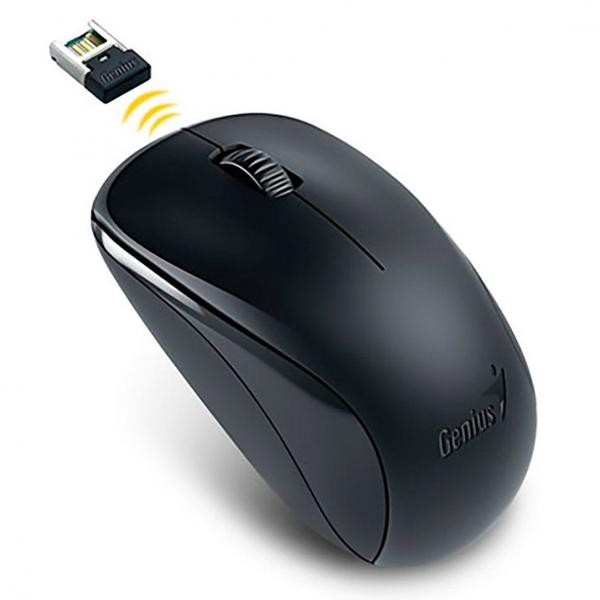 Mouse Sem Fio Genius 2.4 Ghz BLUEEYE 1000 DPi NX-7000 PRETO