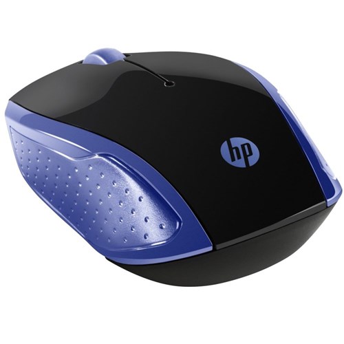 Mouse - Sem Fio - Hp Wireless X200 - Preto/Azul Hp