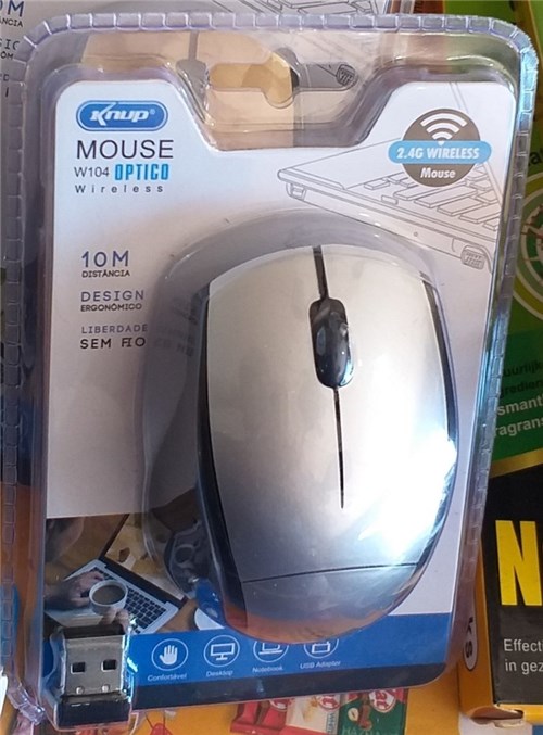 Mouse Sem Fio Kp-W104 Knup