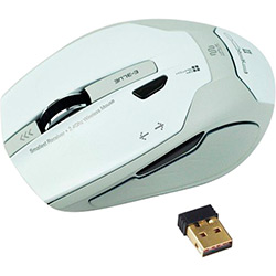 Mouse Sem Fio Laser Arco2 2,4ghz 1480dpi Branco - E-blue