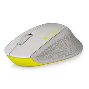 Mouse Sem Fio Logitech M280 – Cinza/Amarelo