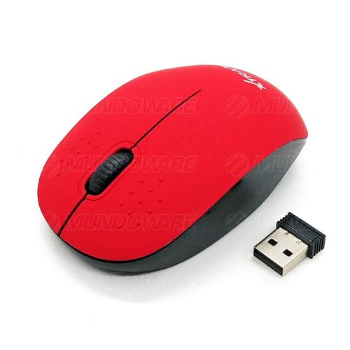 Mouse Sem Fio Óptico com Scroll 1600dpi Xtrad Xd606 Vermelho