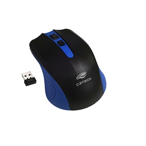 Mouse Sem Fio Rc/Nano M-W20bl Azul C3 Tech
