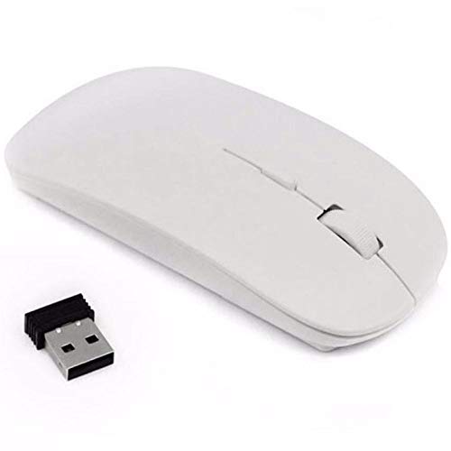 Mouse Slim Sem Fio USB Branco MbTech Ref: MB4118