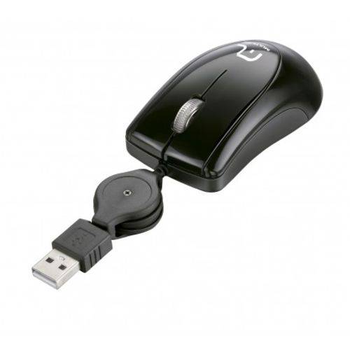 Mouse USB Mini Retrátil Multilaser