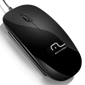 Tudo sobre 'Mouse USB Multilaser MO166 Slim Black Piano'