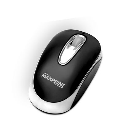 Mouse USB Óptico 60324-9 Preto/prata - Maxprint