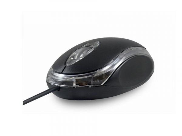 Mouse USB Óptico 800dpi Preto Hardline FM-04