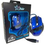 Mouse USB Optico Gamer Azul - 3200dpi