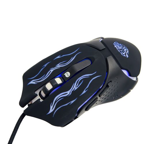 Mouse Usb Optico Gamer Black Tiger