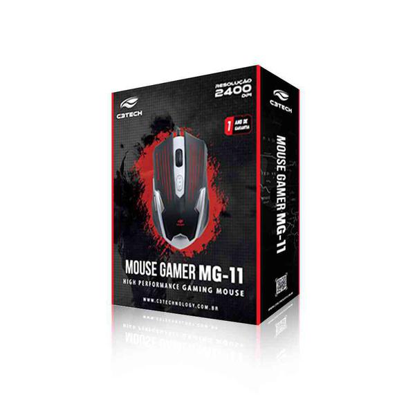 Mouse Usb Preto Game Mg-11bsi - C3Tech