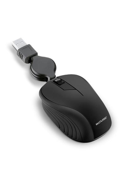 Mouse USB Retrátil MO231 PT Multilaser