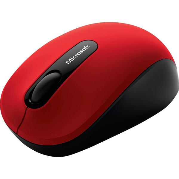 Mouse Wireless Bluetooth Mobile 3600 Vermelho Pn7-00018 Microsoft