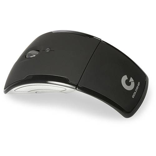 Mouse Wireless Clamshell 0979 USB - Preto - Leadership
