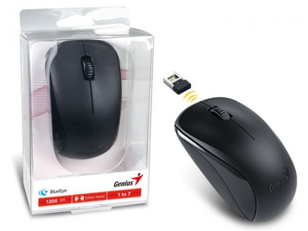 Mouse Wireless NX-7000 Blueeye Preto 2,4 GHZ 1200 DPI - 31030109117 - Genius