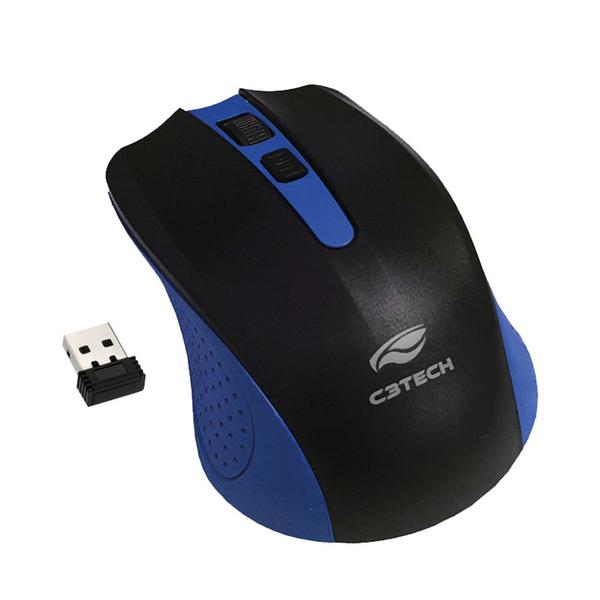 Mouse Wireless USB 2.4 Ghz Azul Mw20bl C3 Tech
