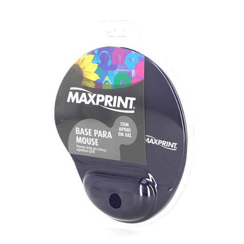 Mousepad com Apoio em Gel Azul Maxprint