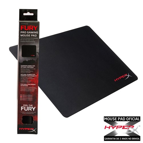 Mousepad Gamer HyperX Fury M 300mm X 360mm - HX-MPFP-M