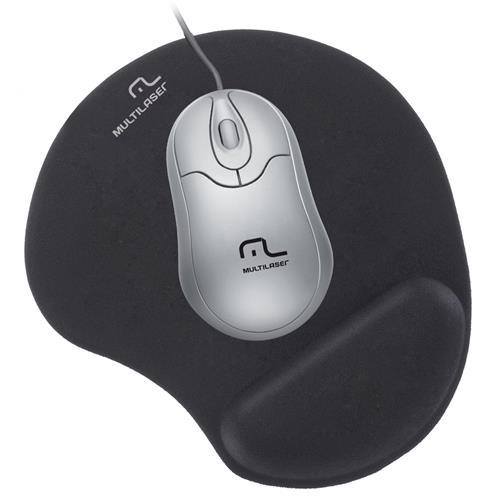 Mousepad Multilaser Gel Preto - Ac024