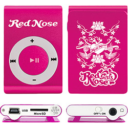 Mp3 Clip Red Nose Rosa 4GB