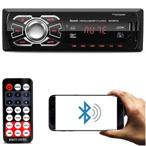 Tudo sobre 'MP3 Player Automotivo 6630BCN 1 Din Led Bluetooth USB Cartão de Memória SD Auxiliar P2 Rádio FM MP3'