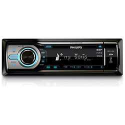 MP3 Player Automotivo CE120 C/ Entrada USB, SD e Auxiliar Frontal, Iluminação Dupla e Controle Remoto - C/ Opção de 2 Molduras (Preta e Cinza) S/ Entrada P/ CD - Philips