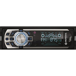 MP3 Player Automotivo Mondial AR01 - Rádio AM/FM, Painel Destacável, Controle Remoto, Entradas USB, SD e AUX