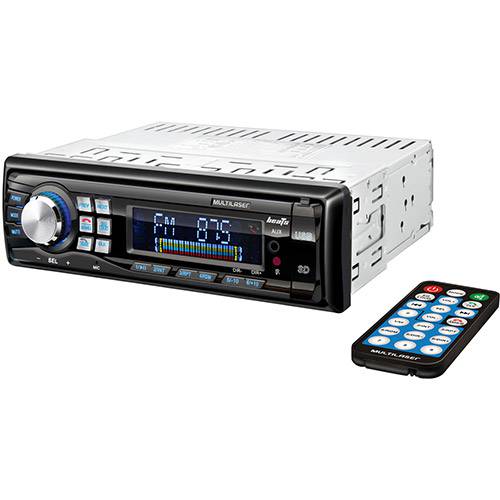 MP3 Player Automotivo Multilaser Beats - Bluetooth, Rádio FM, Entradas USB, SD e AUX
