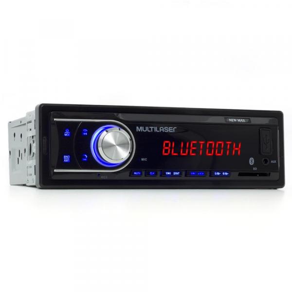 MP3 Player Automotivo Multilaser New Max Bluetooth, USB, SD e Aux- P3326