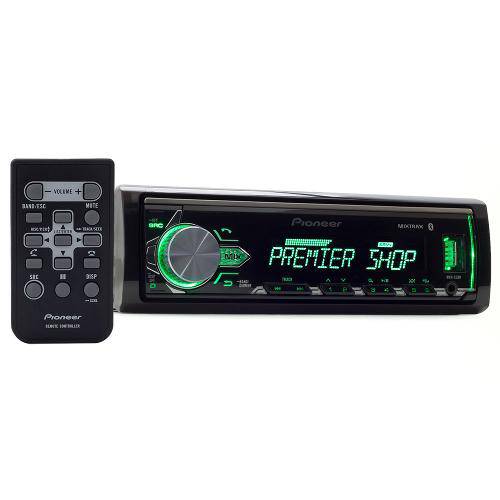 Mp3 Player Automotivo Pioneer Mvh-X3br Flashing Light Mixtrax e Rds - Usb, Aux e Bluetooth