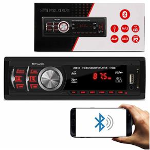 MP3 Player Automotivo Shutt Montana 1 Din 3.5 Polegadas Bluetooth USB SD Auxiliar P2 Rádio FM
