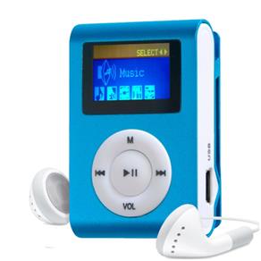 MP3 Player com Entrada SD e Fone de Ouvido AZUL