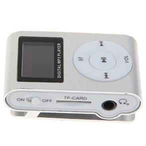 MP3 Player com Entrada SD e Fone de Ouvido Prata