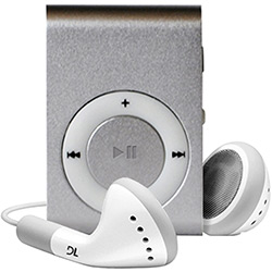MP3 Player com Rádio FM e Clipe para Fixação - MW9 Prata - DL