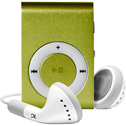 MP3 Player com Rádio FM e Clipe para Fixação - MW9 Verde - DL