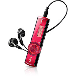 MP3 Player - 2GB, C/ Rádio FM e Gravador de Voz/FM - Vermelho - NWZ-B172F - Sony