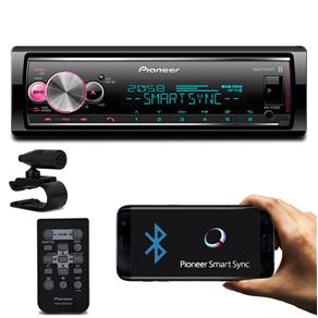 MP3 Player Pioneer MVH-X700BR 1 Din Bluetooth Interface Android IOS Spotify Mixtrax USB AUX Receiver
