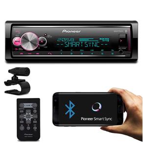 MP3 Player Pioneer MVH-X700BR Receiver 1 Din Bluetooth Interface Android IOS Spotify Mixtrax USB AUX