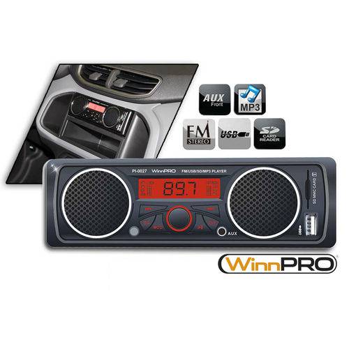 Tudo sobre 'Mp3 Player Rádio Automotivo com Alto-falantes Embutidos USB SDCard Winnparts'