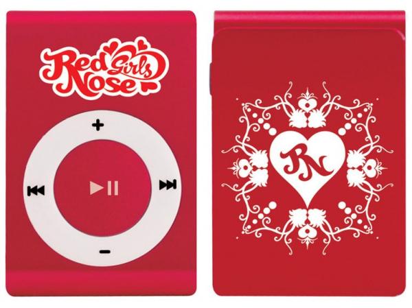 MP3 Player Red Nose Girls - com Cartão 8GB - Vermelho