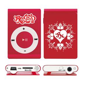 MP3 Player Red Nose Girls com Cartão de 4GB - Vermelho