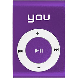 MP3 You Sound Clip Roxo 4GB