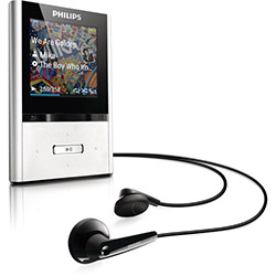 MP4 Player com FullSound ViBE 4GB com Função Smart Shuffle Gravação de Voz e Rádio - Philips