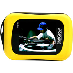 MP4 Player Fit Sport 4GB Tela LCD 1,8" Amarelo - Digigrow