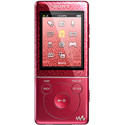 Tudo sobre 'MP4 Player Sony NWZ-E473/R - 4GB - Vermelho'